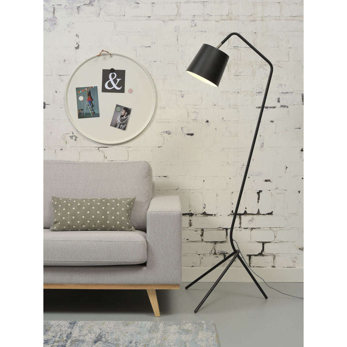 It's about RoMi Vloerlamp ijzer Barcelona zwart