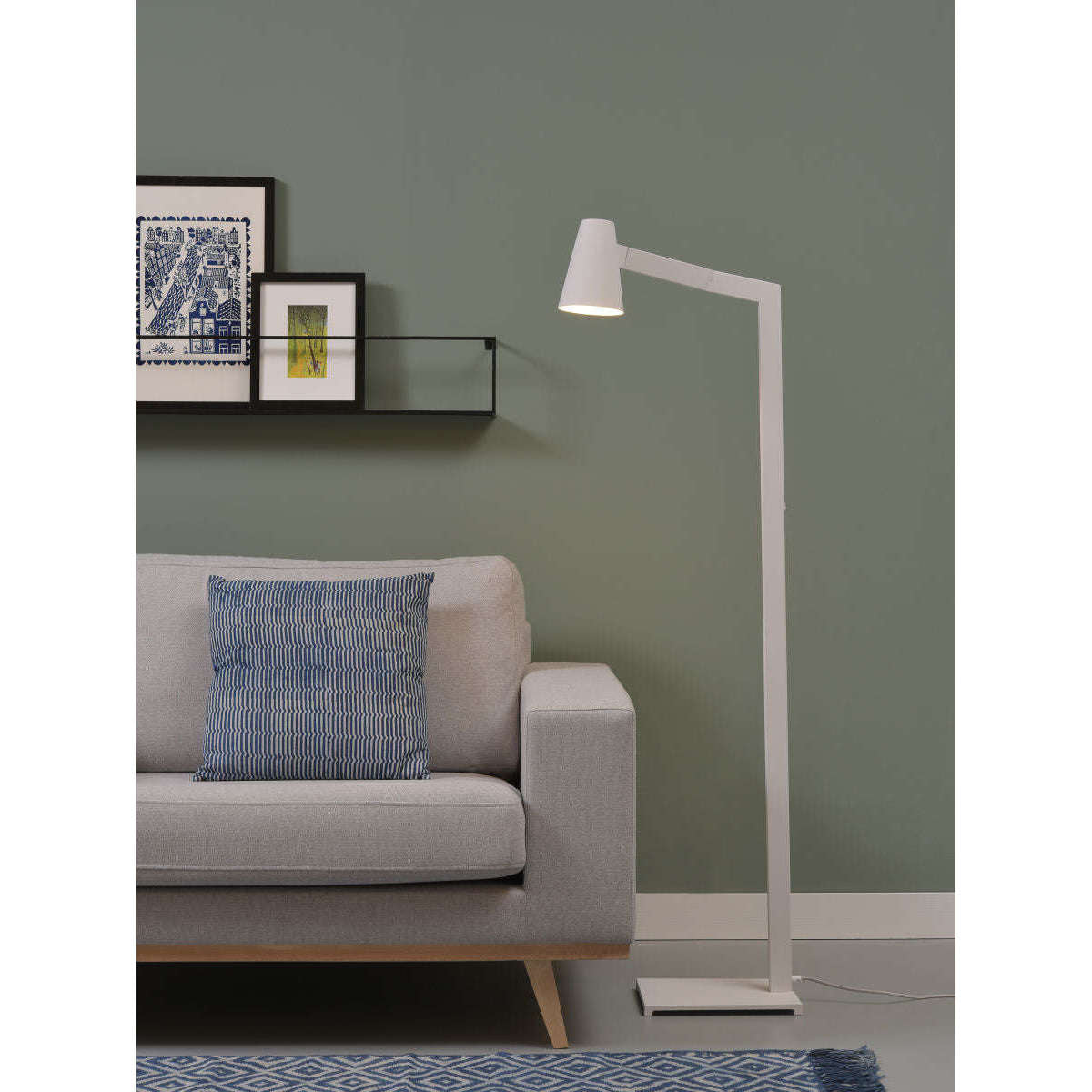 It's about RoMi Vloerlamp ijzer Biarritz wit