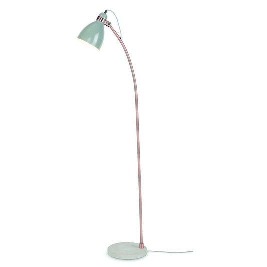 It's about RoMi Vloerlamp ijzer cement voet / koper buis Denver lichtgrijs