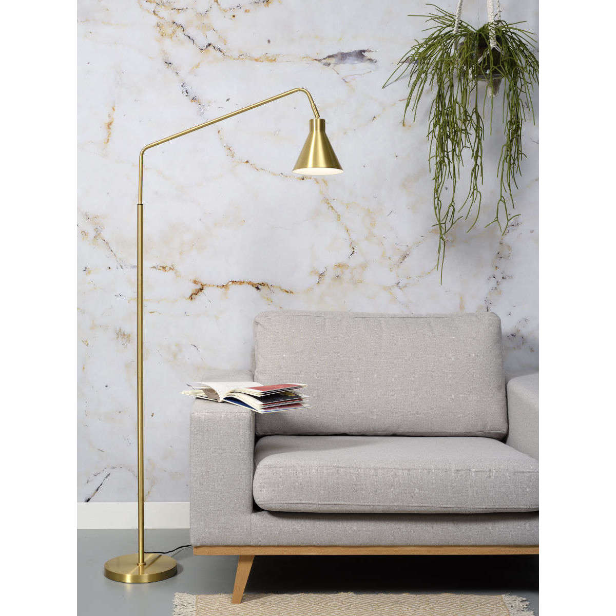 It's about RoMi Vloerlamp ijzer Lyon goud