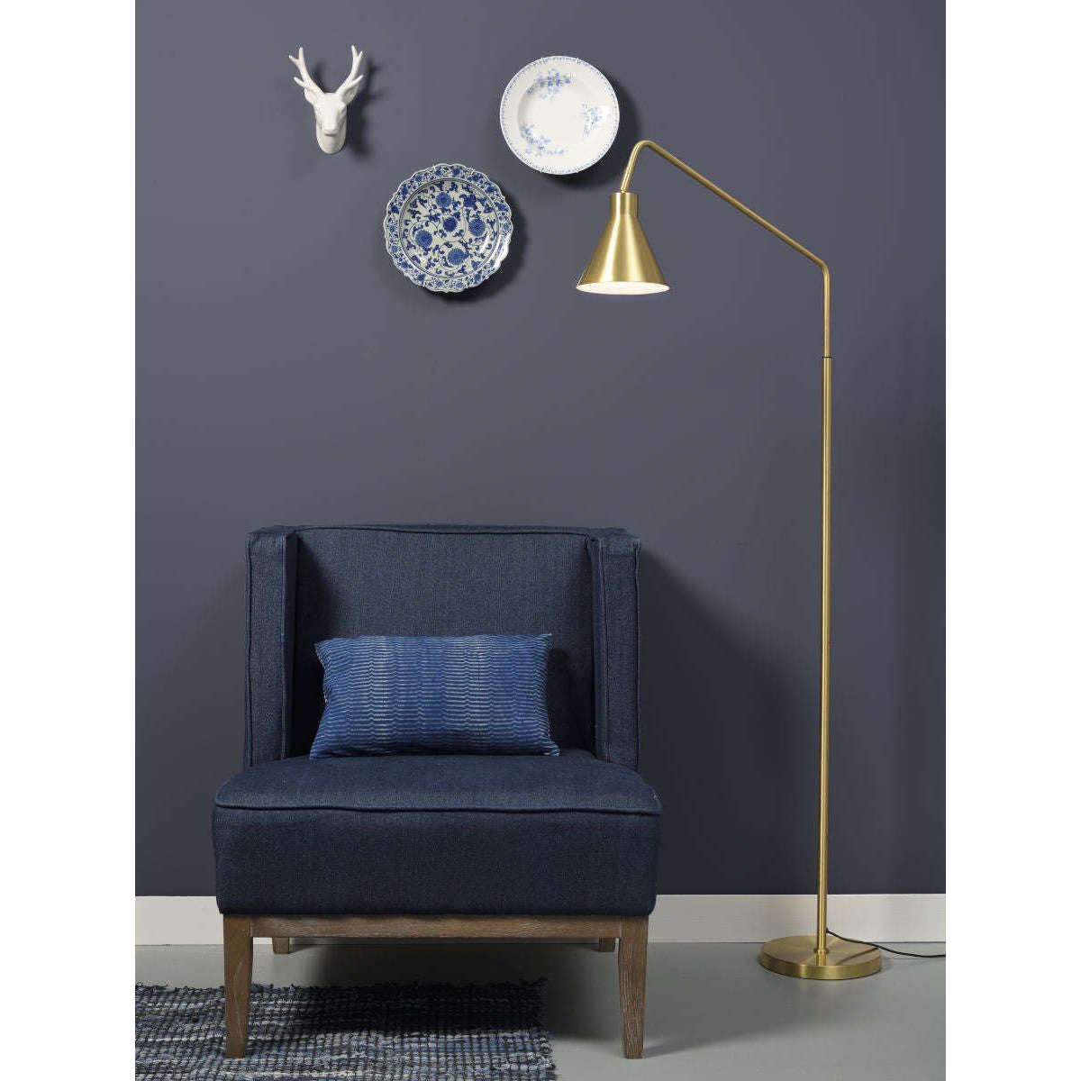 It's about RoMi Vloerlamp ijzer Lyon goud