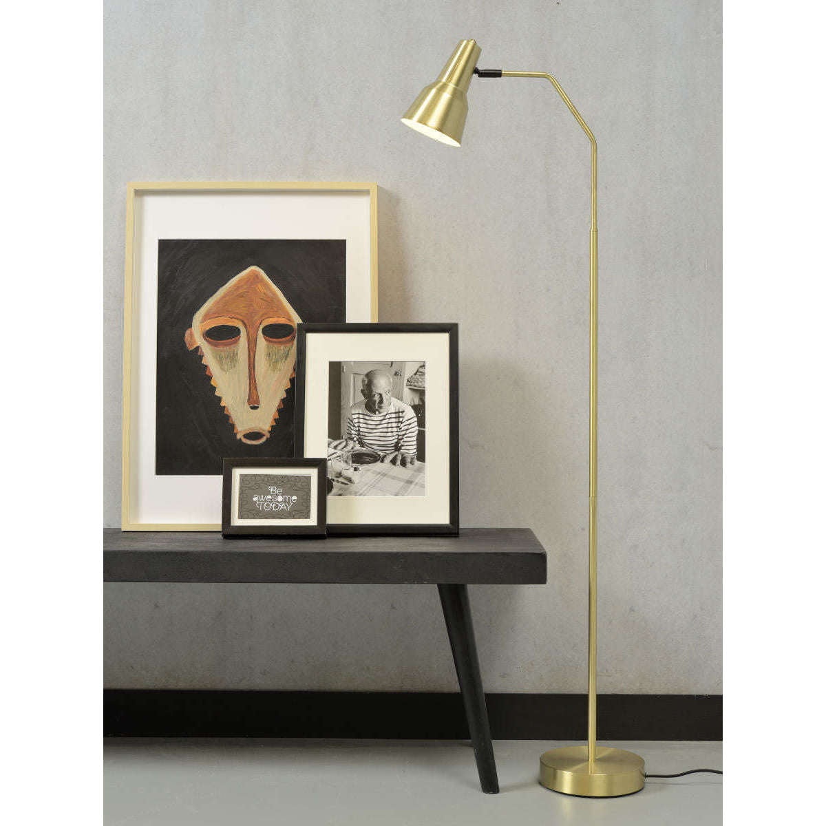 It's about RoMi Vloerlamp ijzer Valencia goud