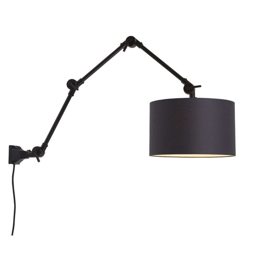 It's about RoMi Wand- / hanglamp Amsterdam kap 3220 zwart L