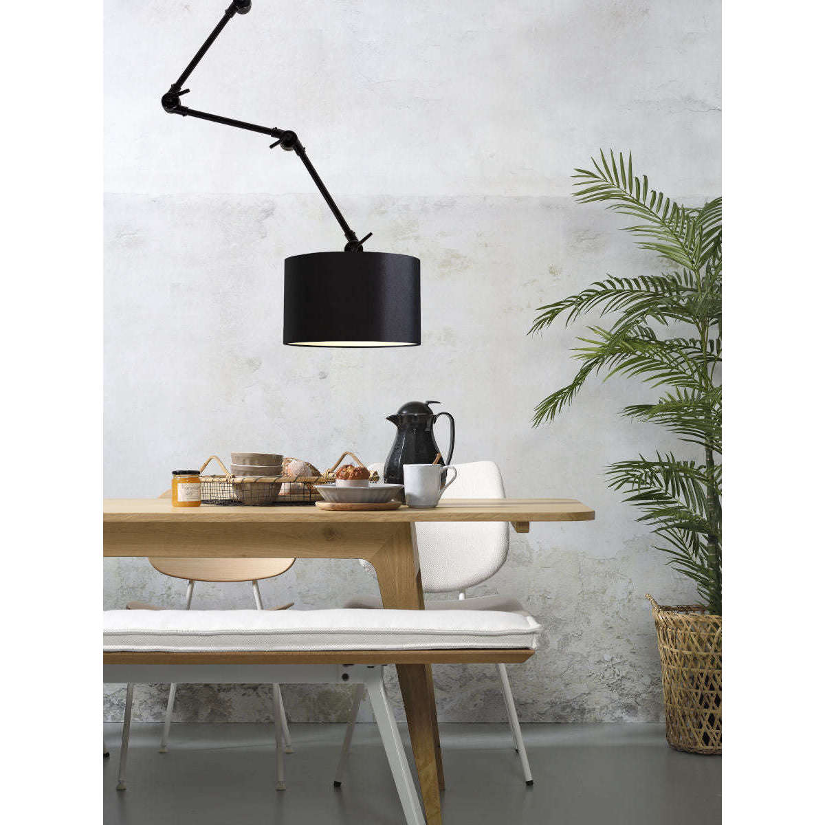 It's about RoMi Wand- / hanglamp Amsterdam kap 3220 zwart L