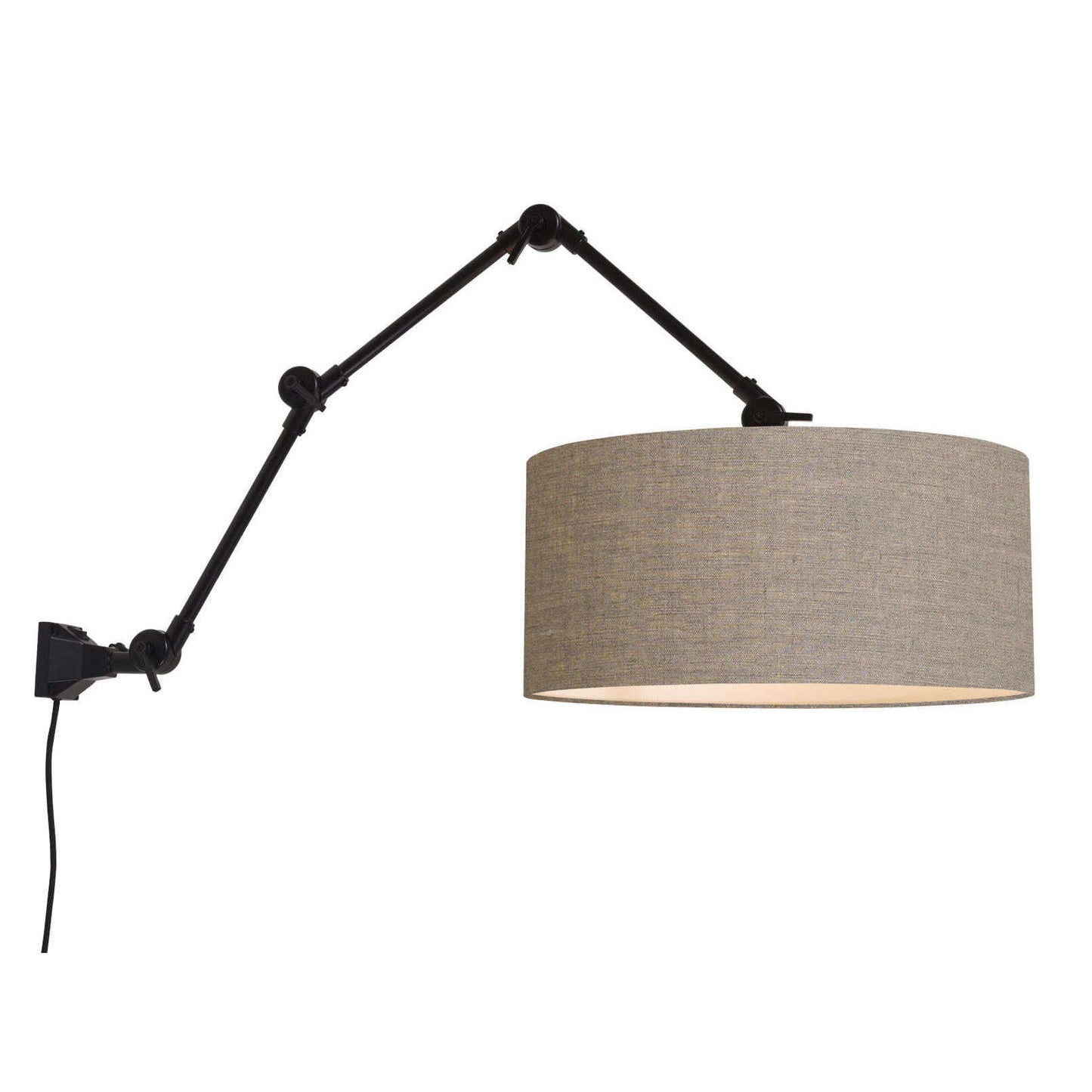 It's about RoMi Wand- / hanglamp Amsterdam kap 4723 donker linnen L