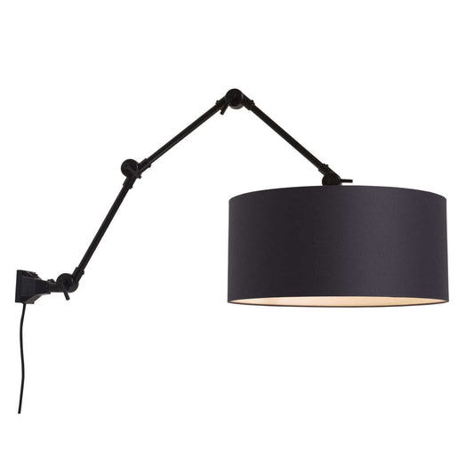 It's about RoMi Wand- / hanglamp Amsterdam kap 4723 zwart L