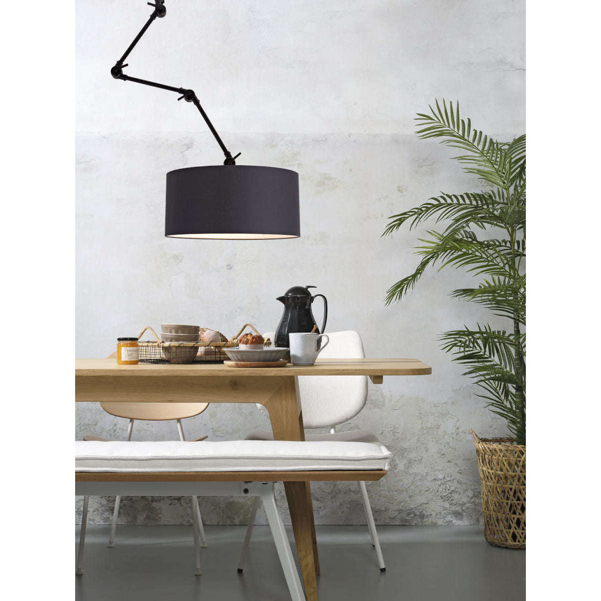 It's about RoMi Wand- / hanglamp Amsterdam kap 4723 zwart L