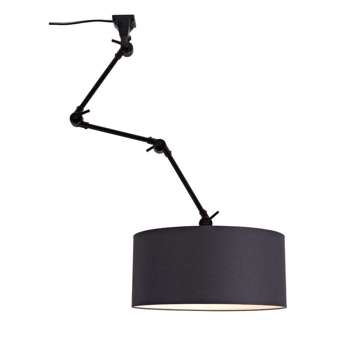 It's about RoMi Wand- / hanglamp Amsterdam kap 4723 zwart L