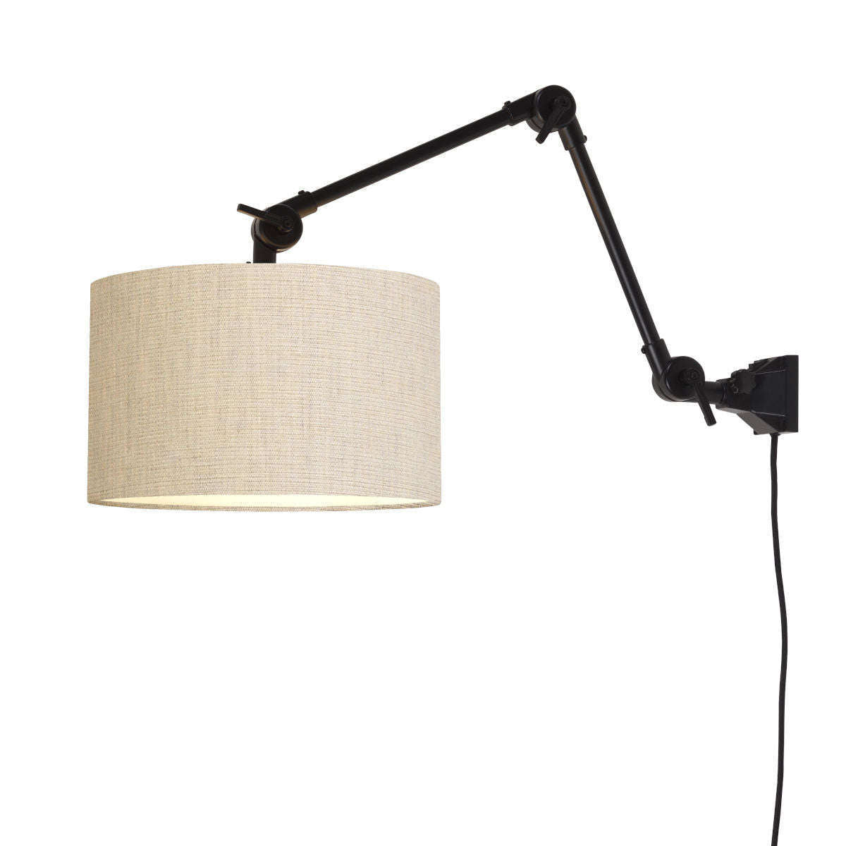 It's about RoMi Wandlamp Amsterdam kap 3220 licht linnen M