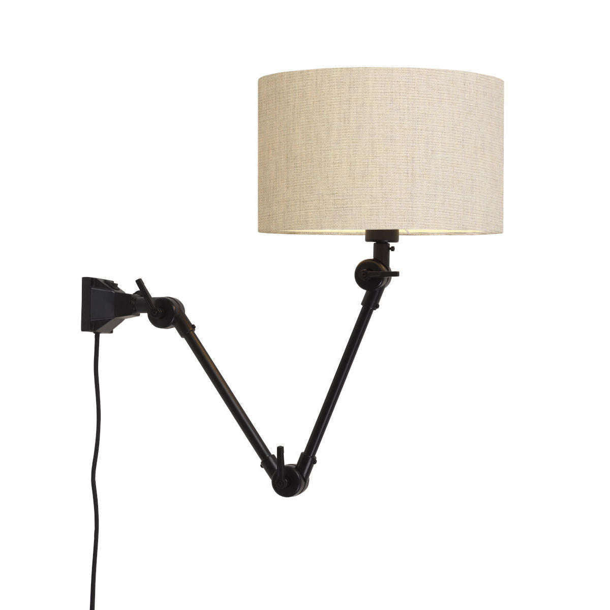 It's about RoMi Wandlamp Amsterdam kap 3220 licht linnen M