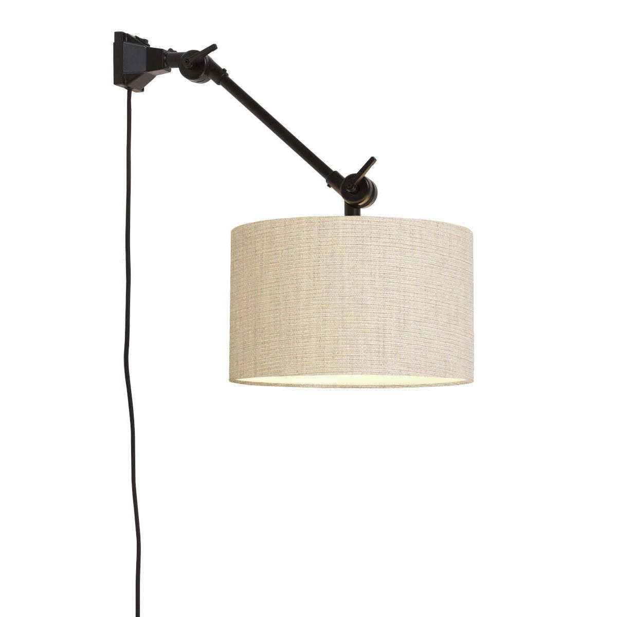 It's about RoMi Wandlamp Amsterdam kap 3220 licht linnen S