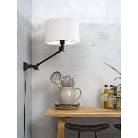 It's about RoMi Wandlamp Amsterdam kap 3220 wit S