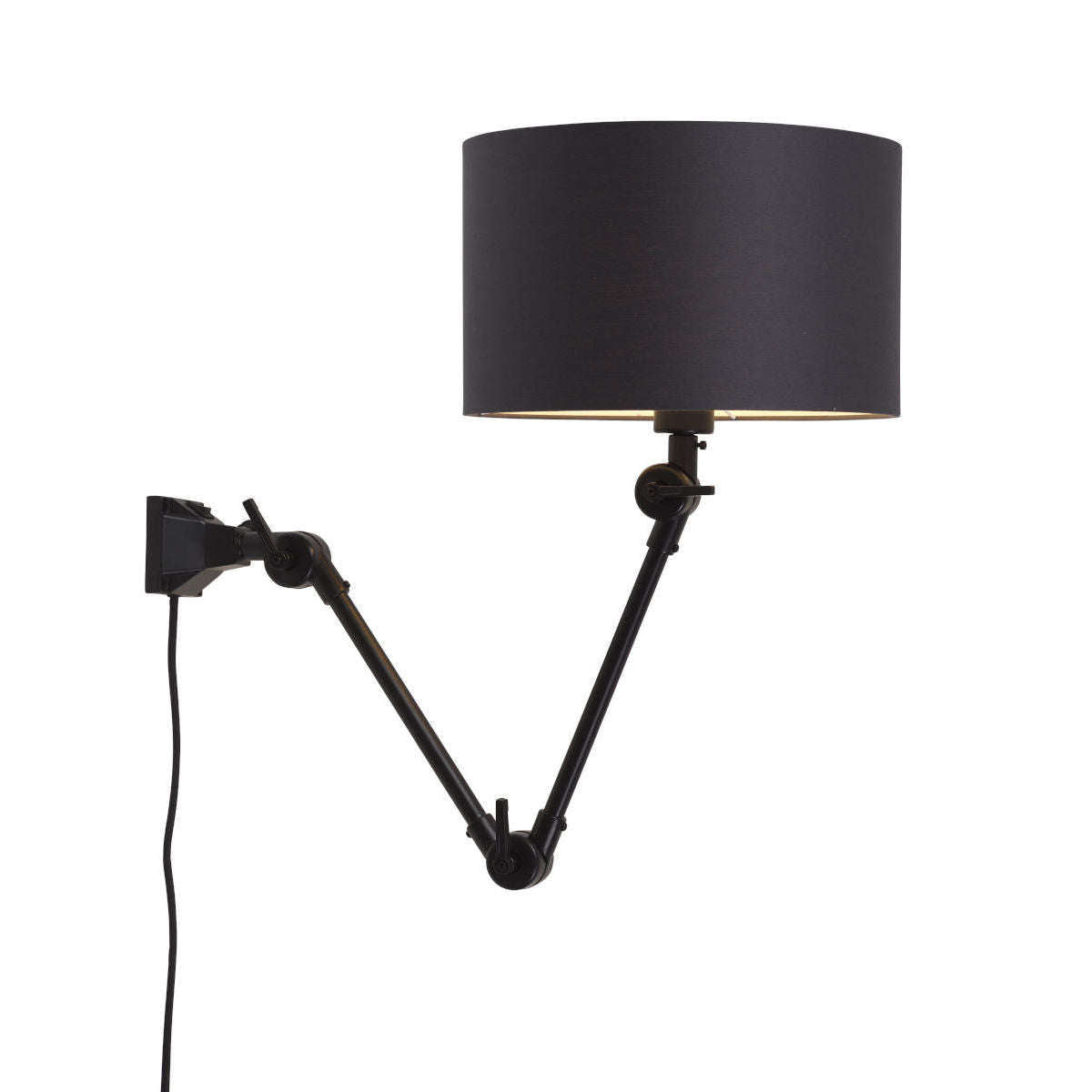 It's about RoMi Wandlamp Amsterdam kap 3220 zwart M