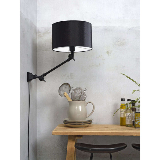 It's about RoMi Wandlamp Amsterdam kap 3220 zwart S