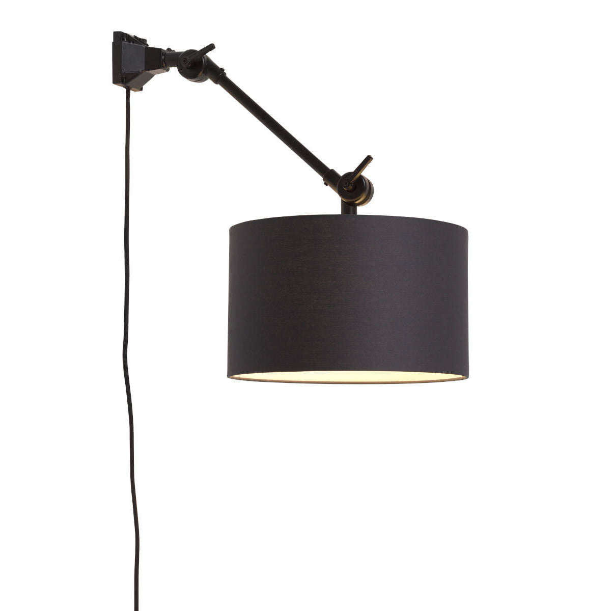 It's about RoMi Wandlamp Amsterdam kap 3220 zwart S