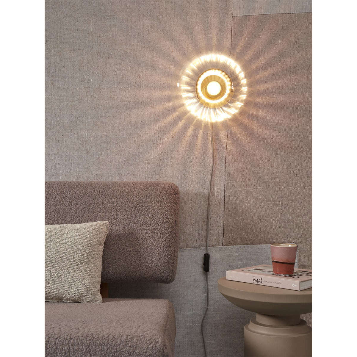 It's about RoMi Wandlamp Brussels goud / transparant