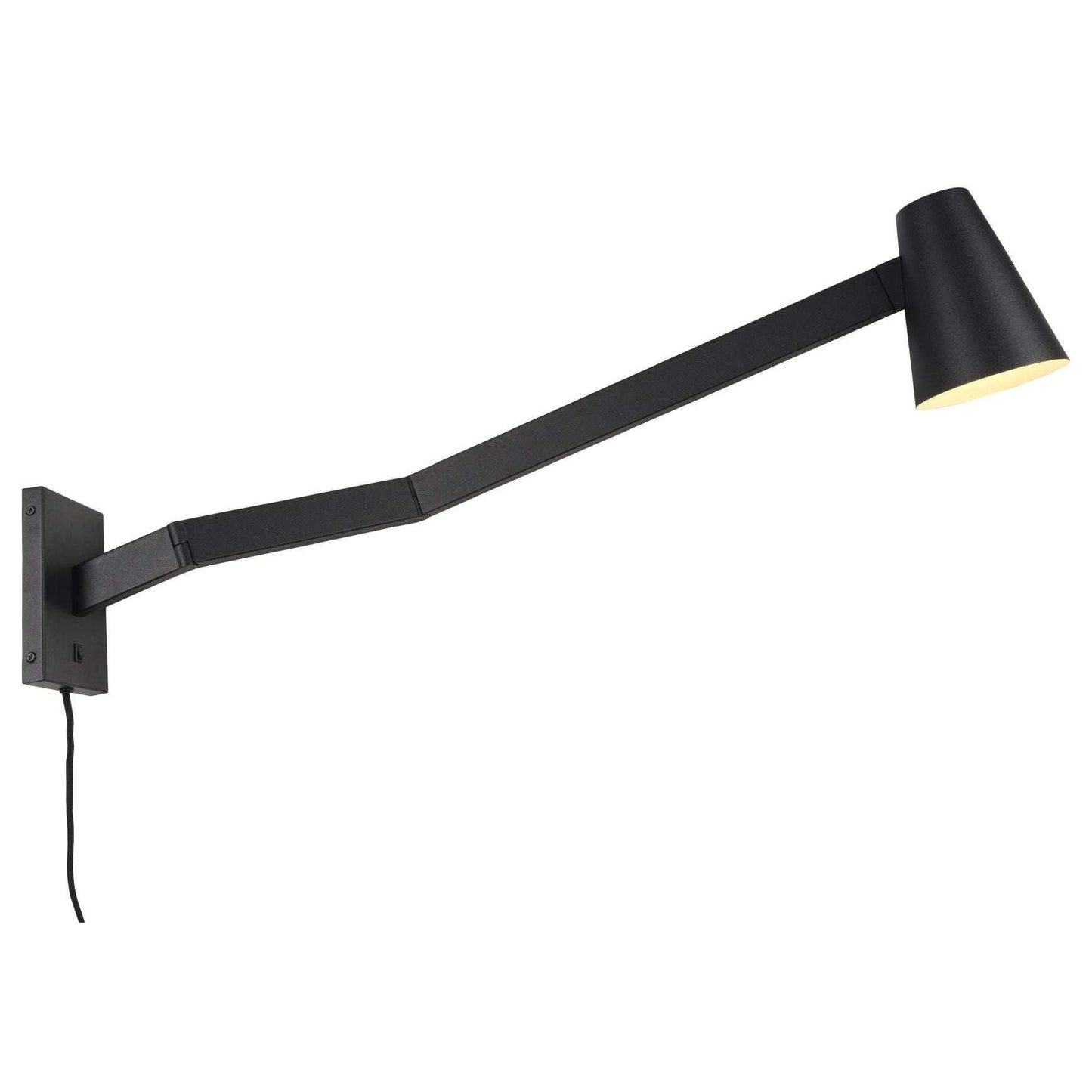 It's about RoMi Wandlamp ijzer Biarritz lange arm zwart