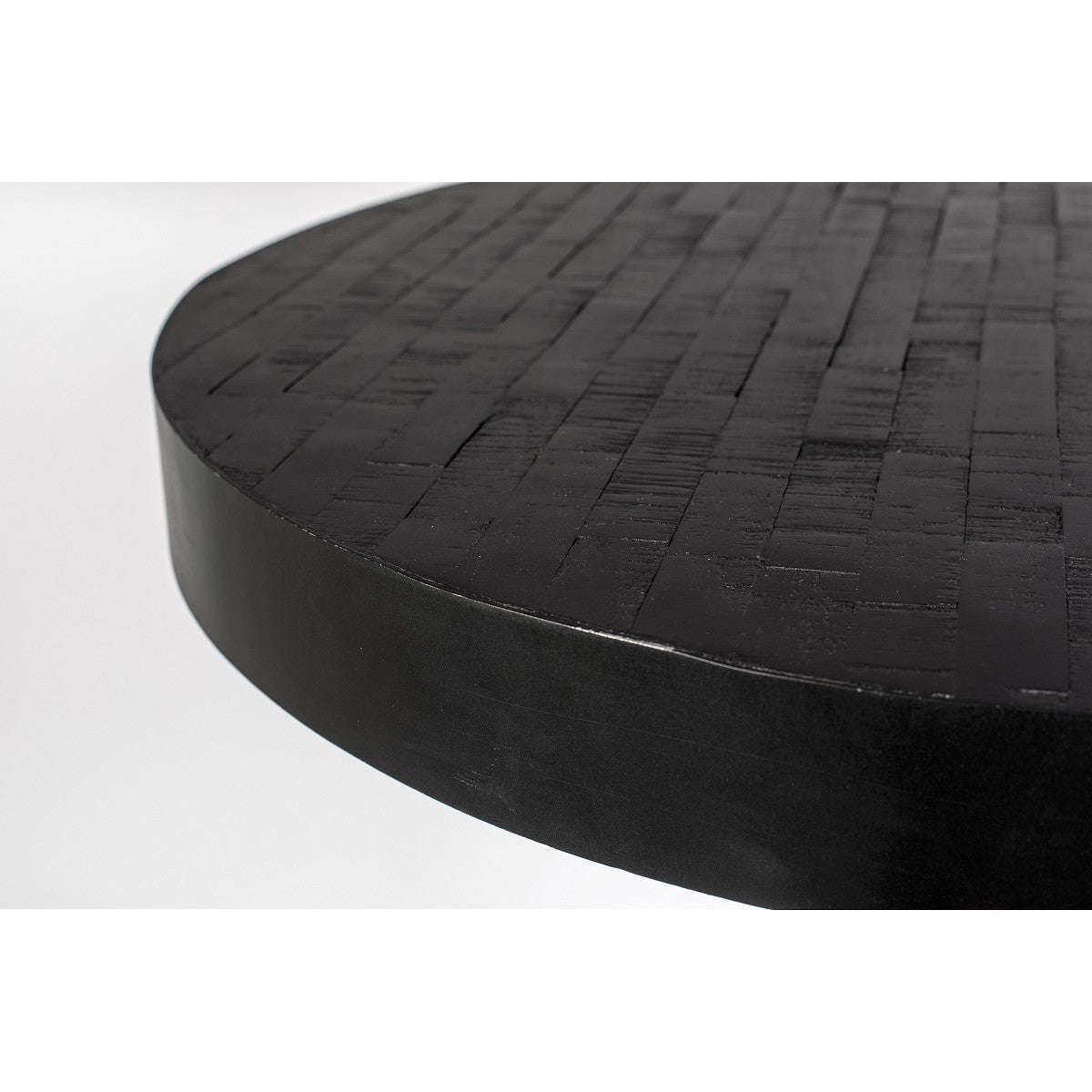 Staerkk bartafel maze rond zwart Ø75 x  110 cm