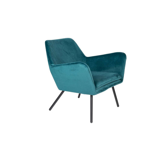 Staerkk Bon fauteuil velvet blauw