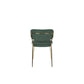 Staerkk stoel jolien goud/donker groen 53 x 48 x 77 cm