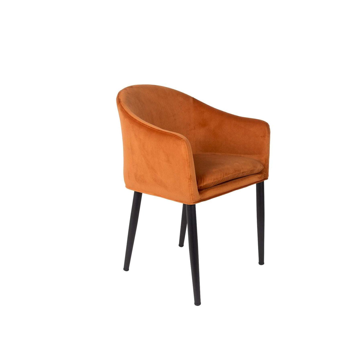 Staerkk stoel met armleuningen catelyn oranje 55,5 x 57 x 77 cm