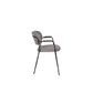 Staerkk stoel met armleuningen jolien zwart/grijs 56 x 60,5 x 78 cm