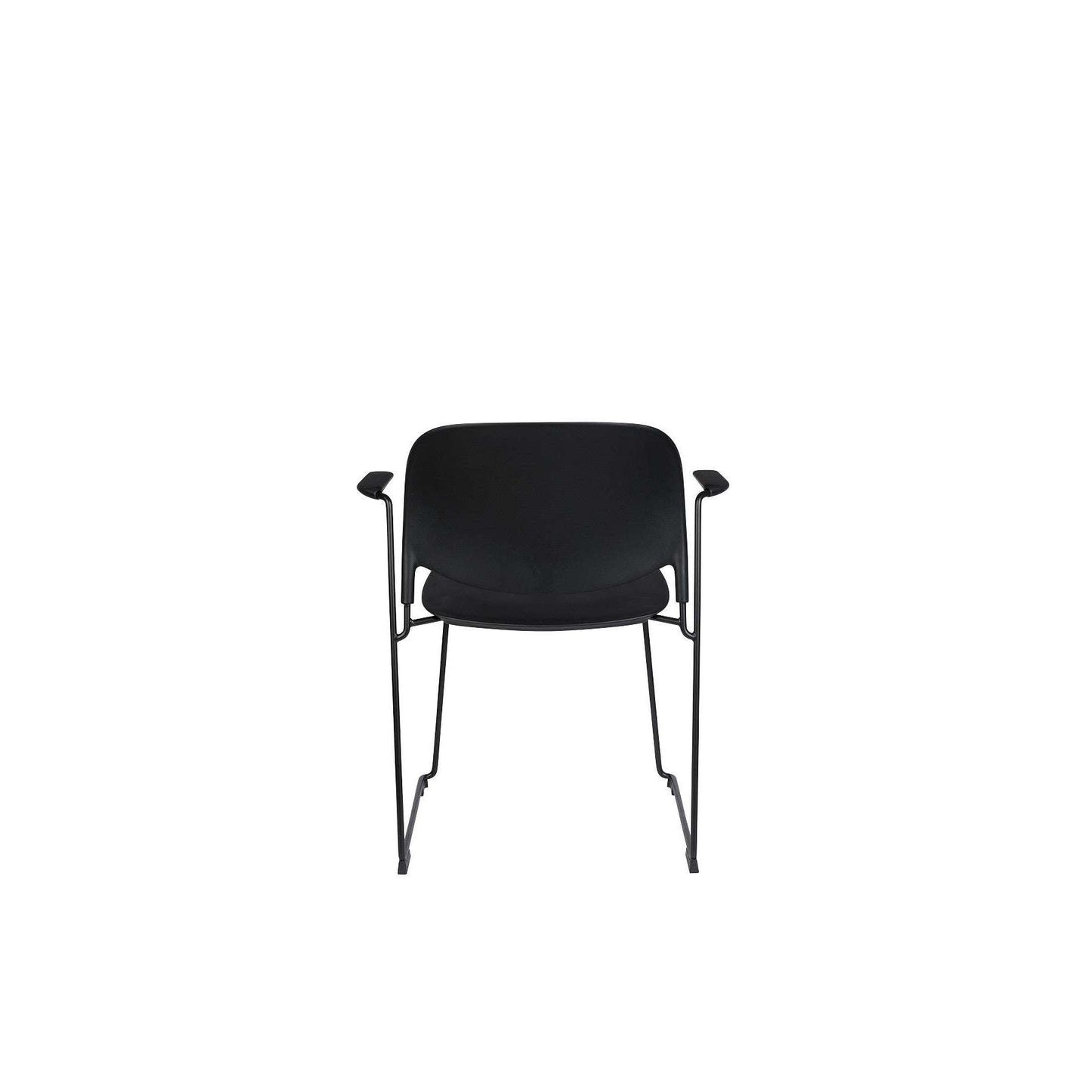 Staerkk stoel met armleuningen stacks zwart 53 x 63,5 x 80,5 cm