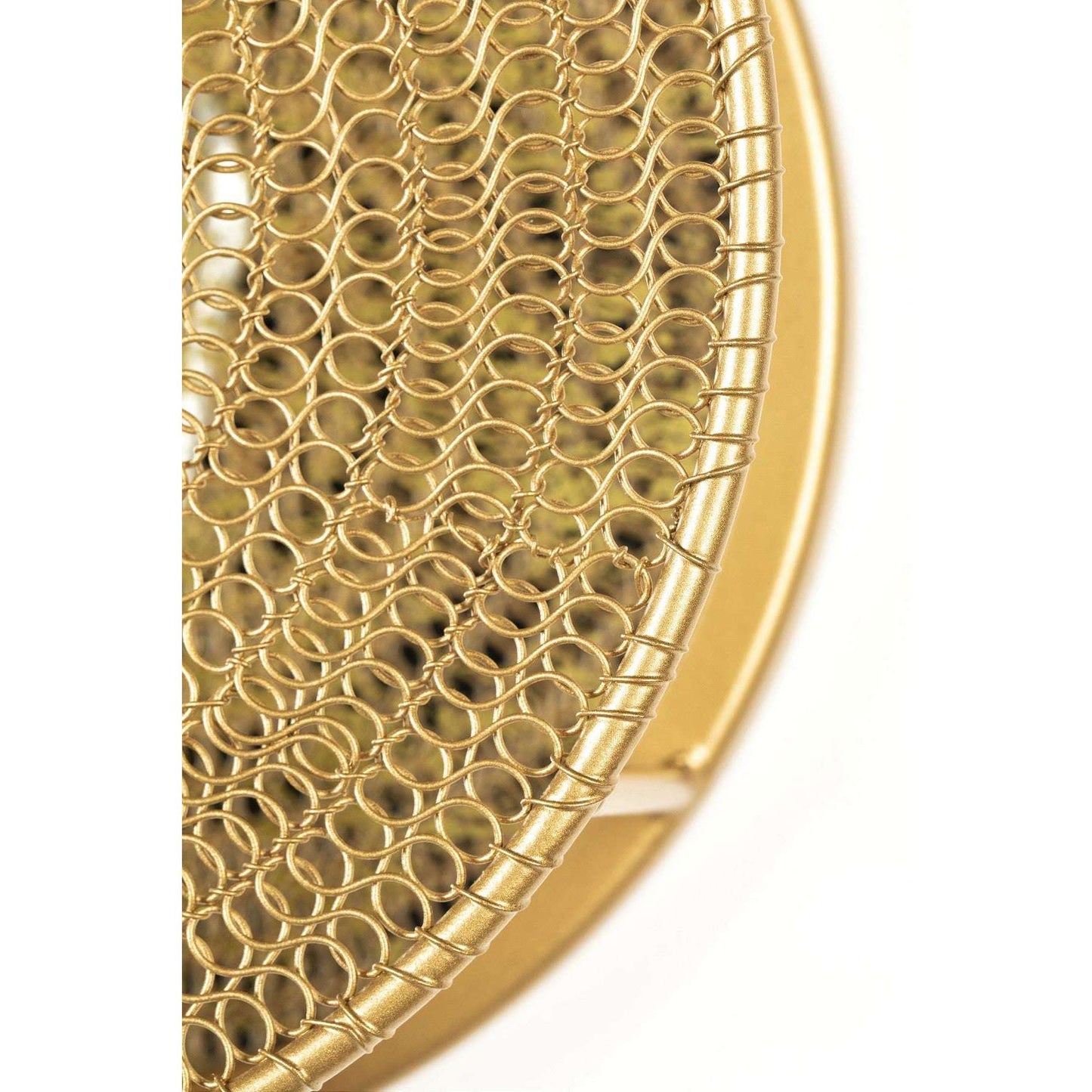 Staerkk wandlamp lea brass 25,5 x  25,5 x  11 cm