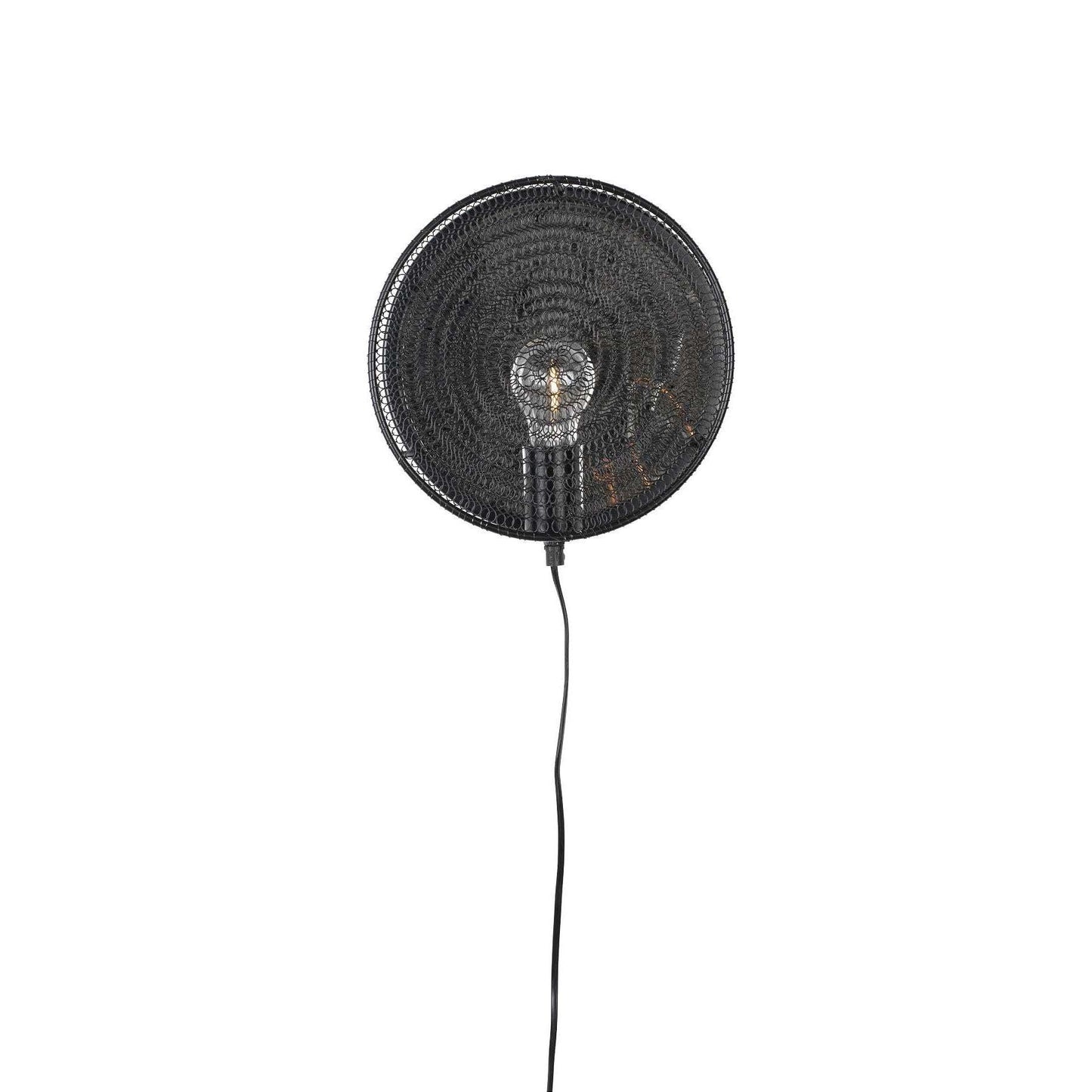 Staerkk wandlamp lea zwart 25,5 x  25,5 x  11 cm