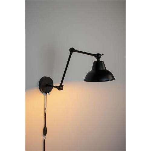 Staerkk wandlamp xavi zwart 17 x  17 x  70 cm