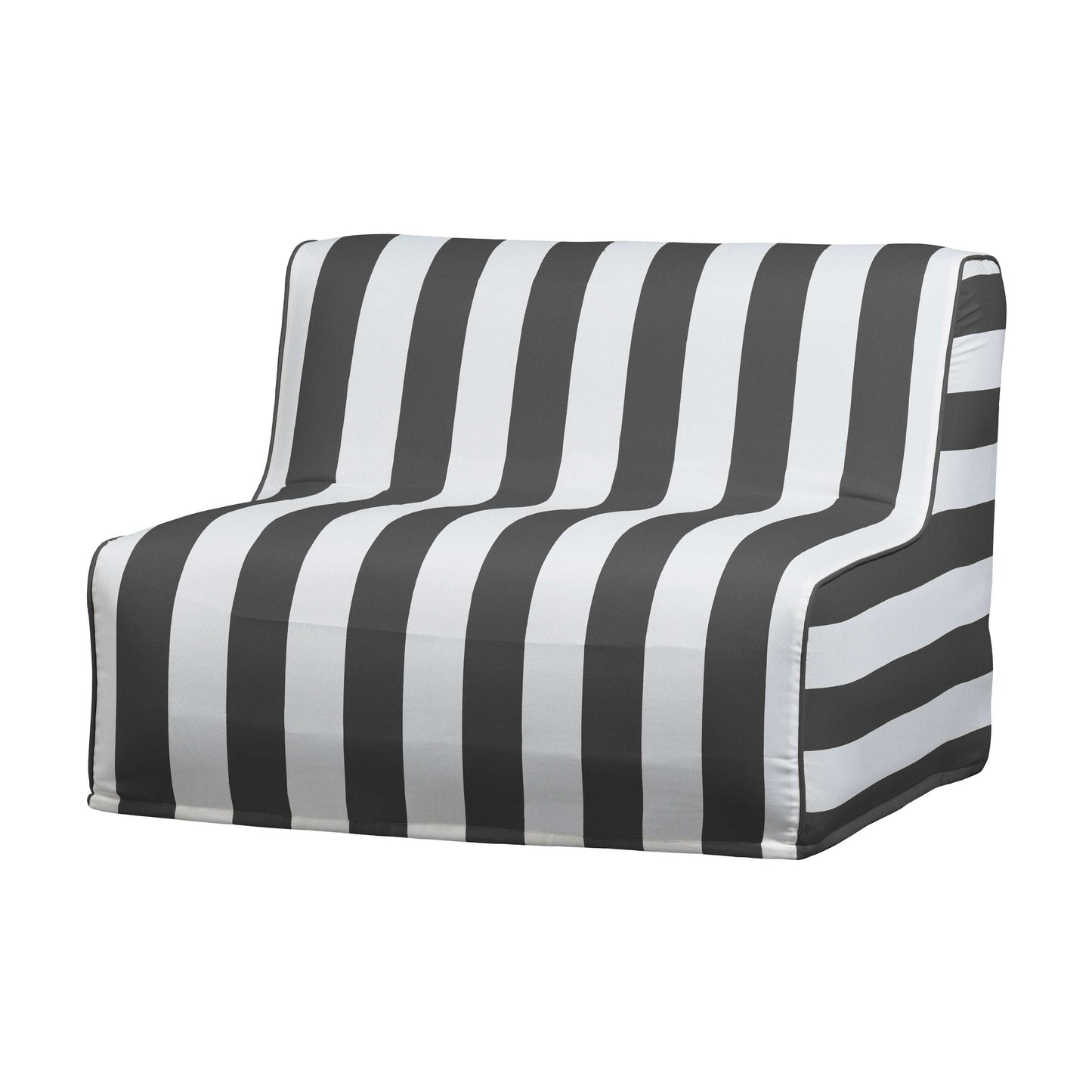 vtwonen Sit on air opblaasbare fauteuil black/white