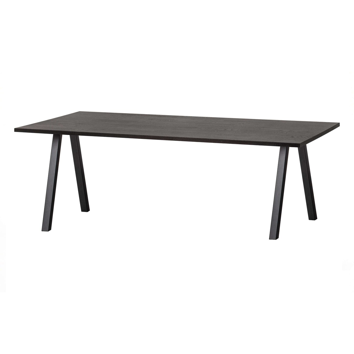 WOOOD Combi-tablo: eiken 160x90 met 2-stand poot blacknight