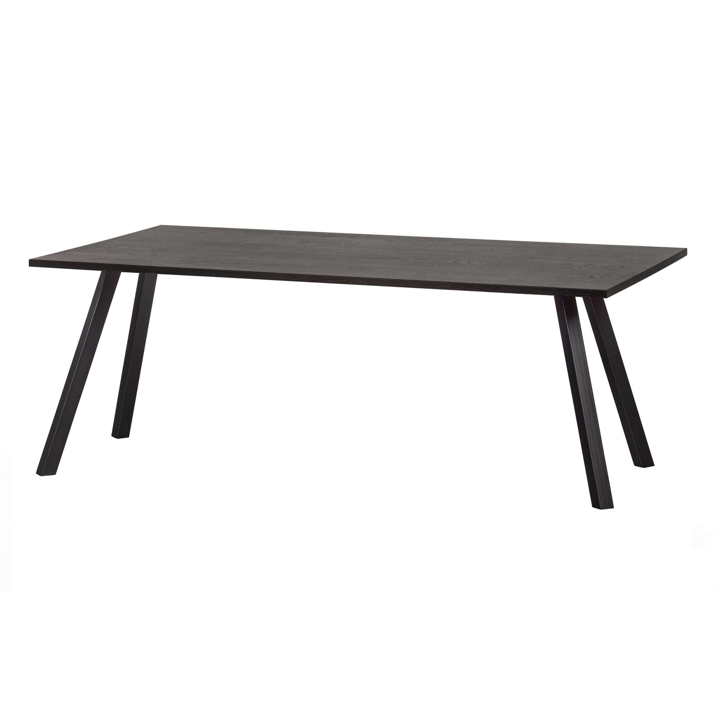 WOOOD Combi-tablo: eiken 200x90 met 2-stand poot blacknight