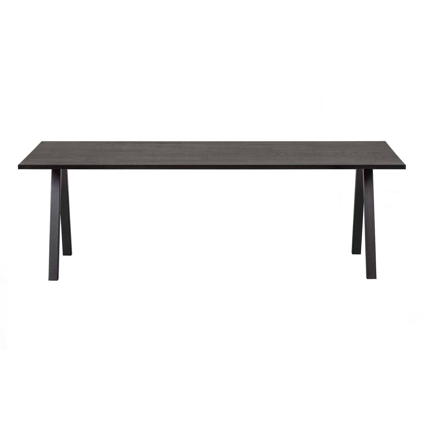 WOOOD Combi-tablo: eiken 200x90 met 2-stand poot blacknight