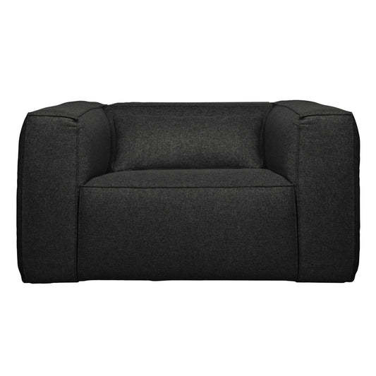 WOOOD Exclusive Bean fauteuil inclusief kussen grijs