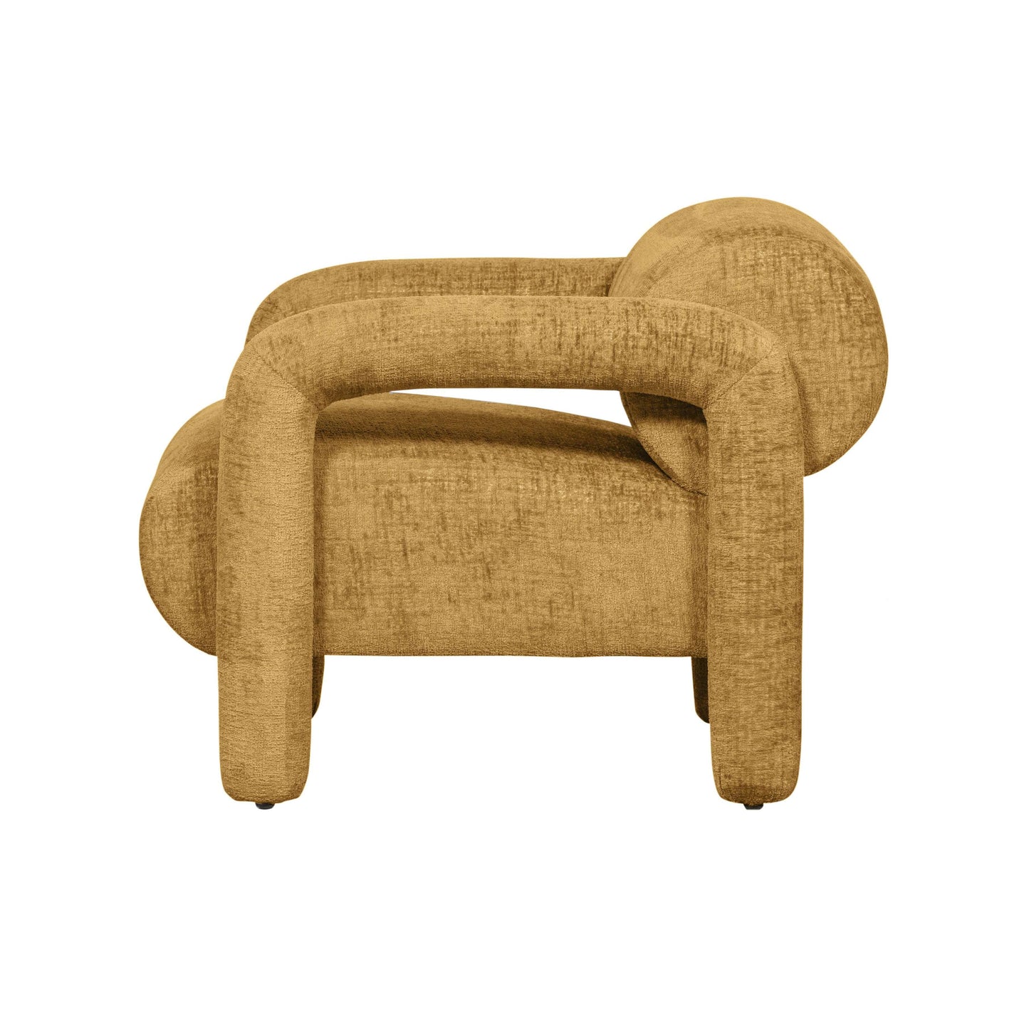 WOOOD Exclusive Lenny fauteuil grove textuur gold/yellow