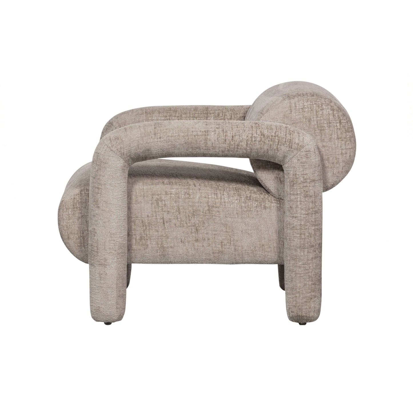 WOOOD Exclusive Lenny fauteuil grove textuur sand