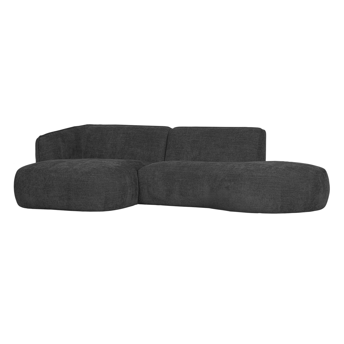 WOOOD Exclusive Polly bank chaise longue links grijs