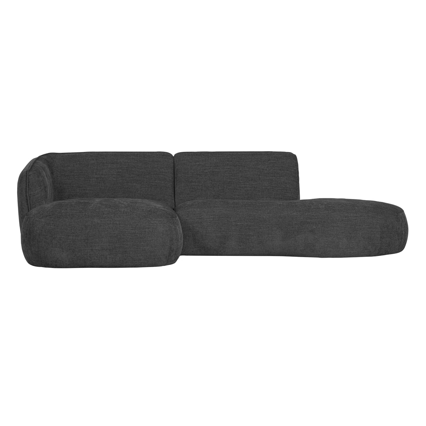 WOOOD Exclusive Polly bank chaise longue links grijs