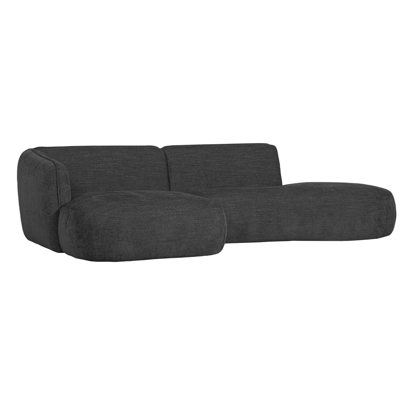 WOOOD Exclusive Polly bank chaise longue links grijs