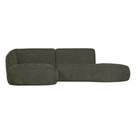 WOOOD Exclusive Polly bank chaise longue links groen