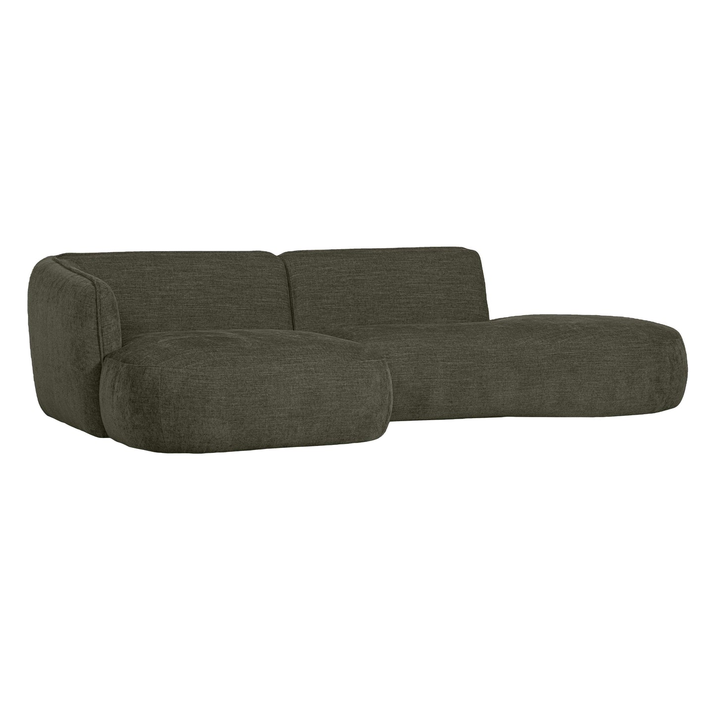 WOOOD Exclusive Polly bank chaise longue links groen