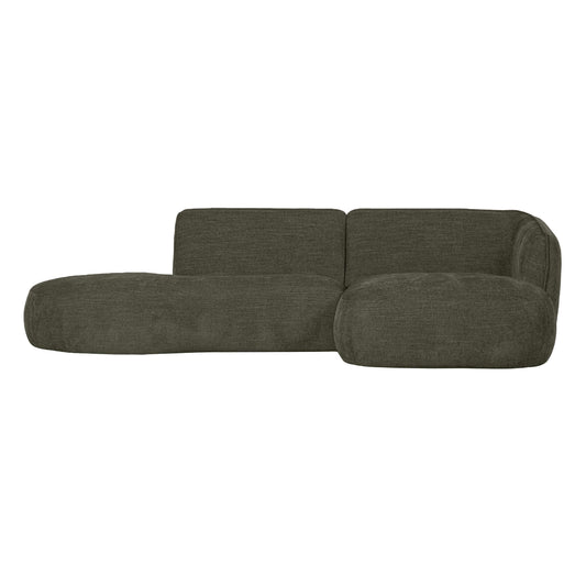 WOOOD Exclusive Polly bank chaise longue rechts groen