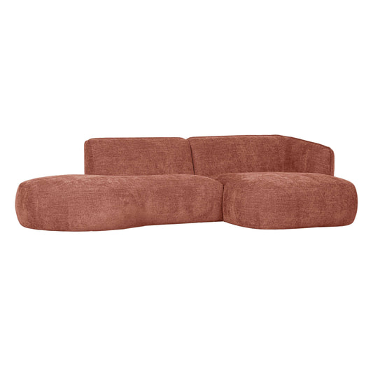 WOOOD Exclusive Polly bank chaise longue rechts roze