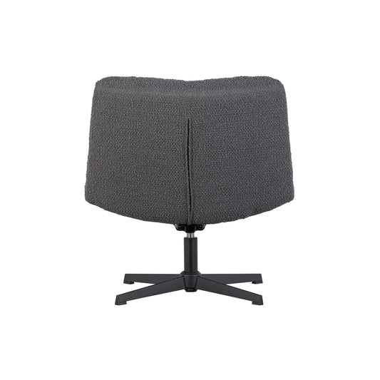 WOOOD Exclusive Vinny draaifauteuil boucle antraciet