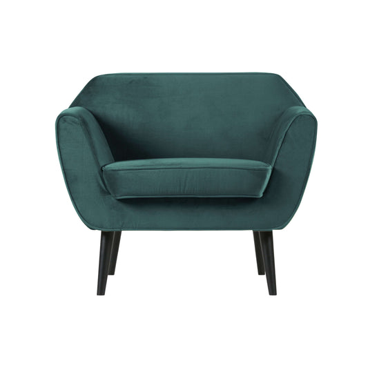 WOOOD Rocco fauteuil blauw