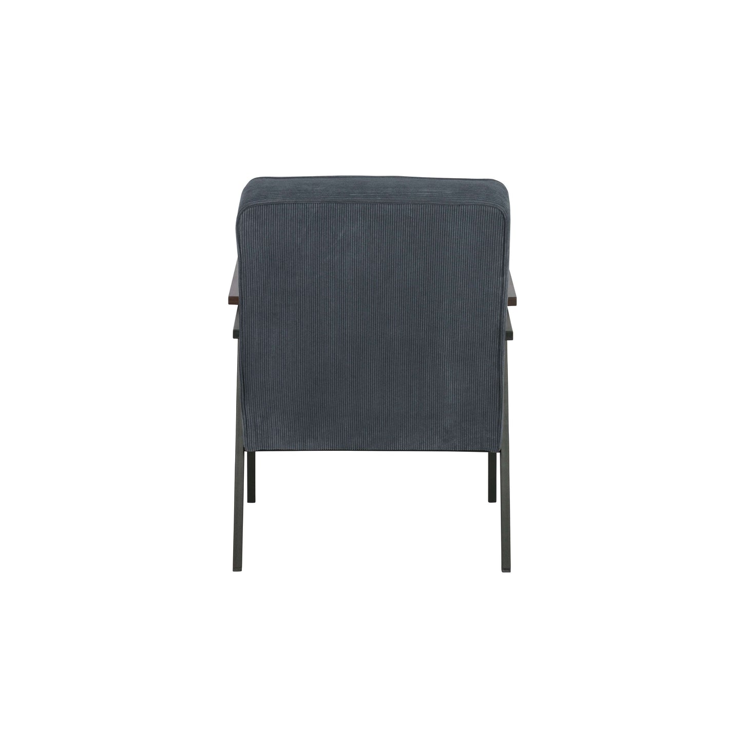 WOOOD Sally fauteuil staal blauw