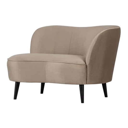 WOOOD Sara lounge fauteuil fluweel rechts khaki