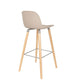 Zuiver Albert Kuip barstoel hoog taupe