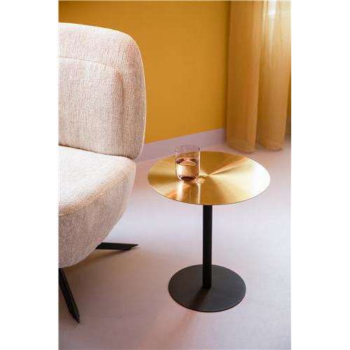 Zuiver bijzettafel snow brushed brass Ø40 x 45 cm